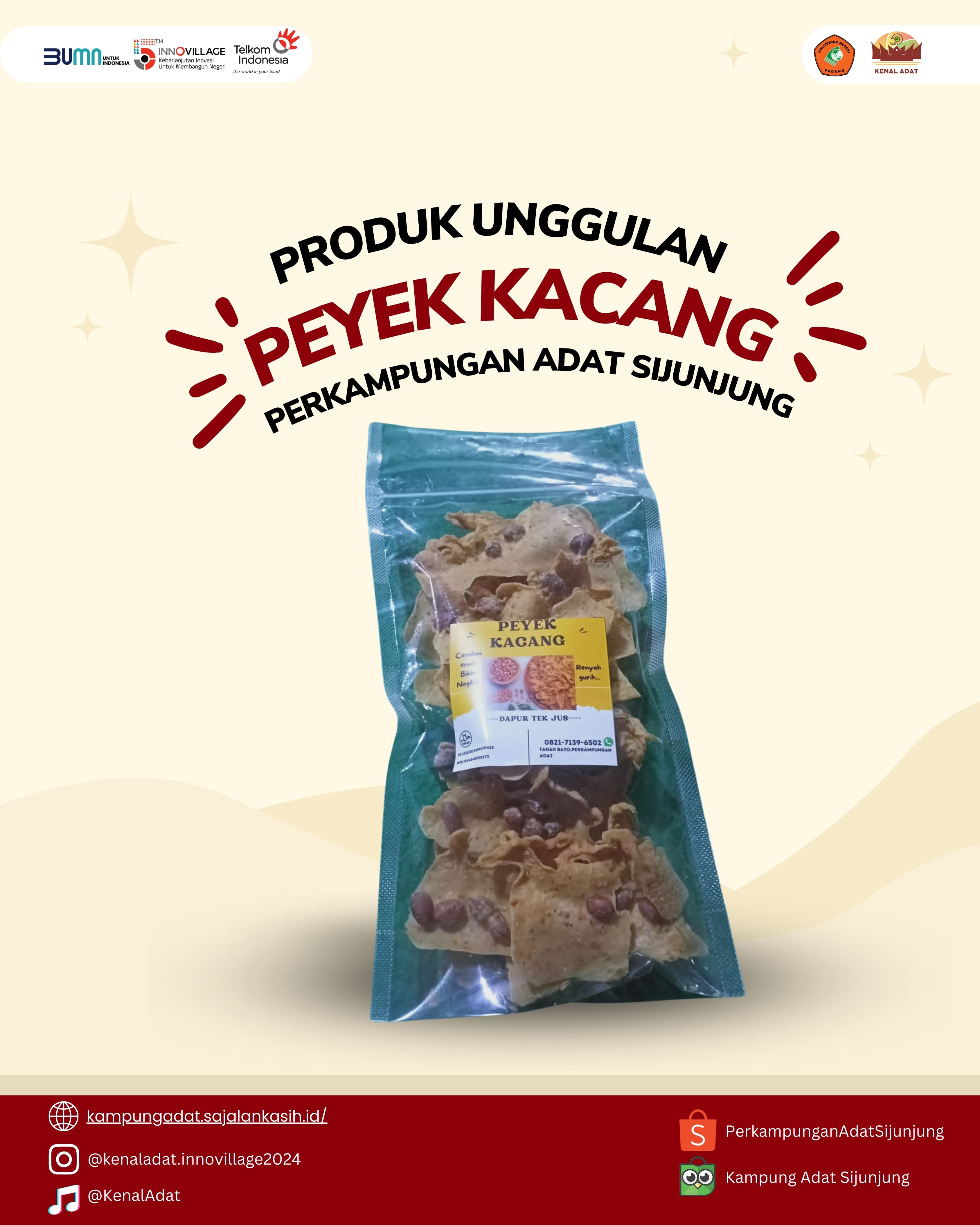 Kue Peyek Kacang Camilan Gurih